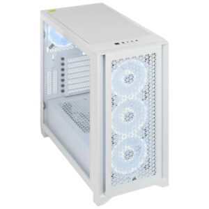 Corsair iCUE 4000D RGB AIRFLOW QL Edition True White - Mid-Tower ATX Case