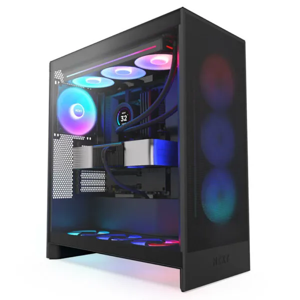 NZXT H7 Flow RGB 2024 - Black - Mid-tower Airflow Case