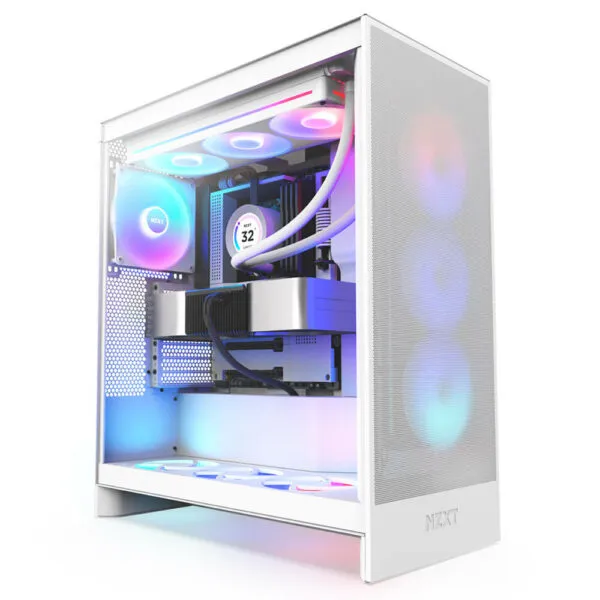 NZXT H7 Flow RGB 2024 - White - Mid-tower Airflow Case