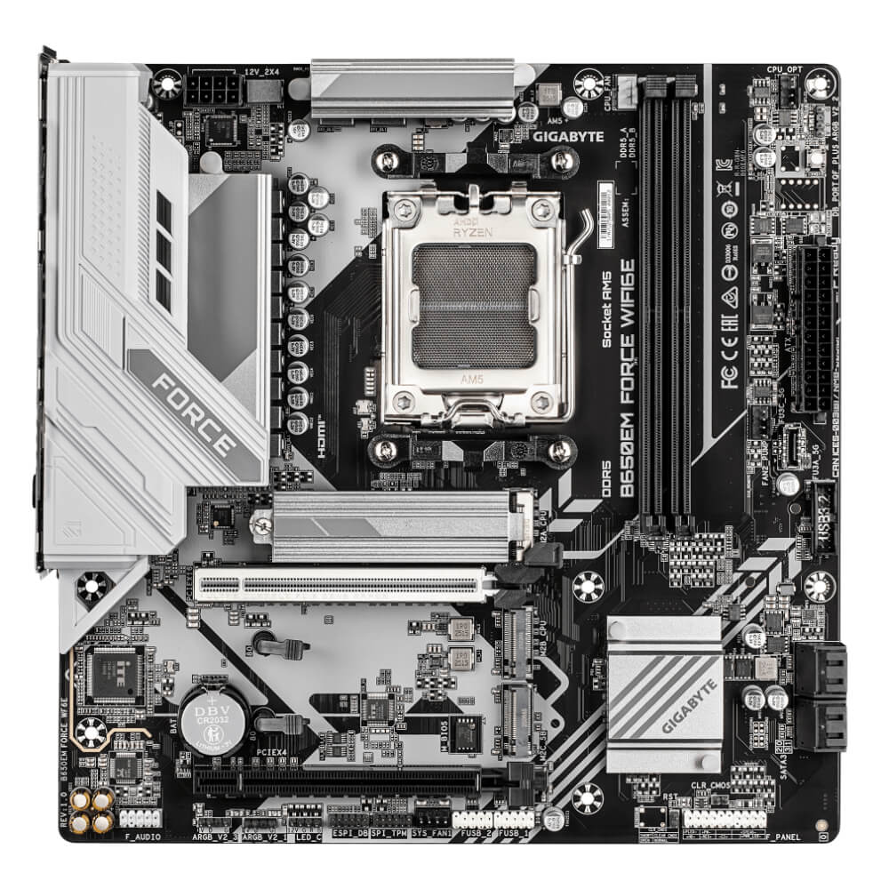 Gigabyte B650EM FORCE WIFI6E H2 Gigabyte B650EM FORCE WIFI6E - Socket AM5 - Ảnh 2
