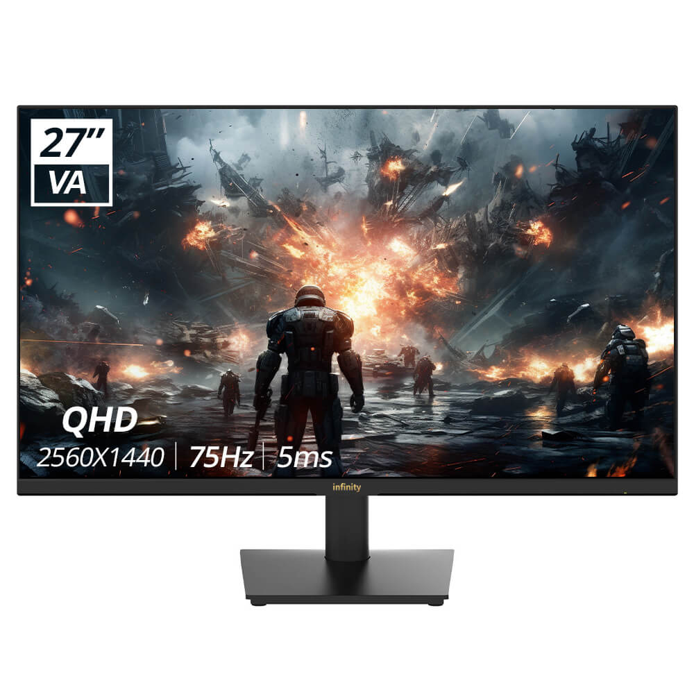 Infinity V2724Q7 - 27 inch QHD VA | 75Hz | AMD Freesync | Gaming Monitor