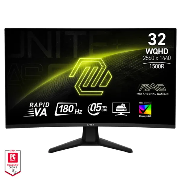 MSI MAG 32CQ6F - 32 inch WQHD VA | 180Hz | 0.05ms | Curved Monitor