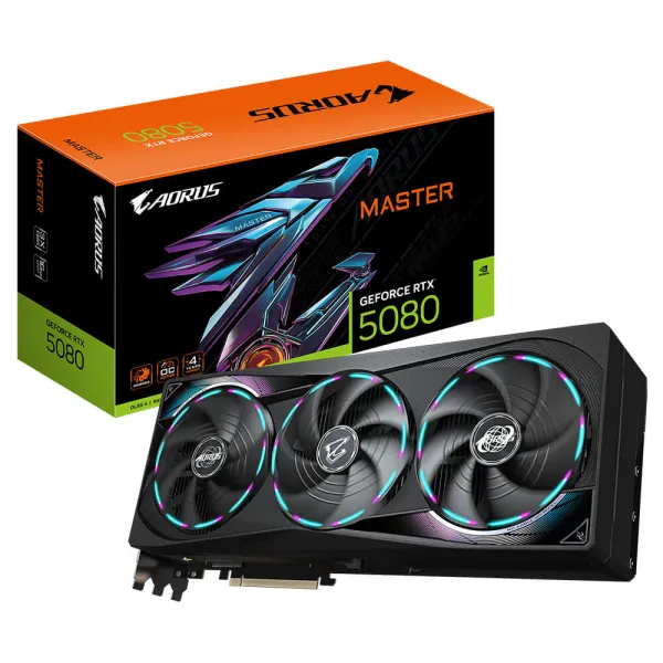 Gigabyte AORUS GeForce RTX™ 5080 MASTER 16G - 16GB GDDR7