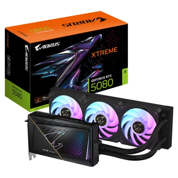 Gigabyte AORUS GeForce RTX™ 5080 XTREME WATERFORCE 16G - 16GB GDDR7