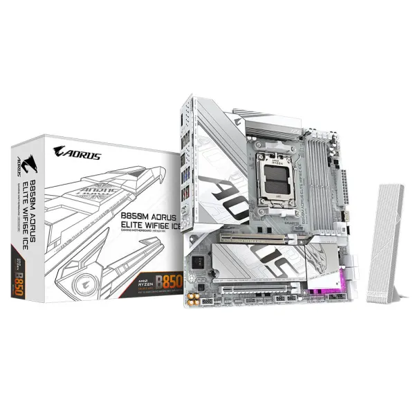 Gigabyte B850M AORUS ELITE WIFI6E ICE - Socket AM5