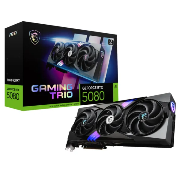 MSI GeForce RTX™ 5080 16G GAMING TRIO OC - 16GB GDDR7