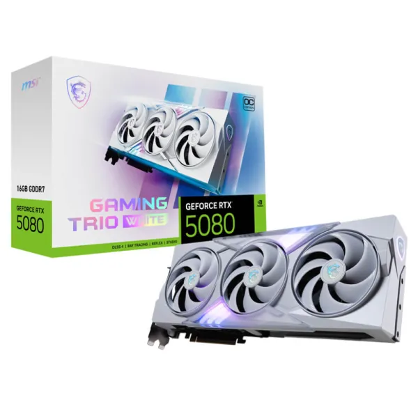 MSI GeForce RTX™ 5080 16G GAMING TRIO OC WHITE - 16GB GDDR7