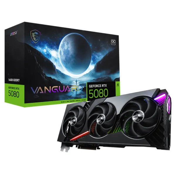 MSI GeForce RTX™ 5080 16G VANGUARD OC - 16GB GDDR7