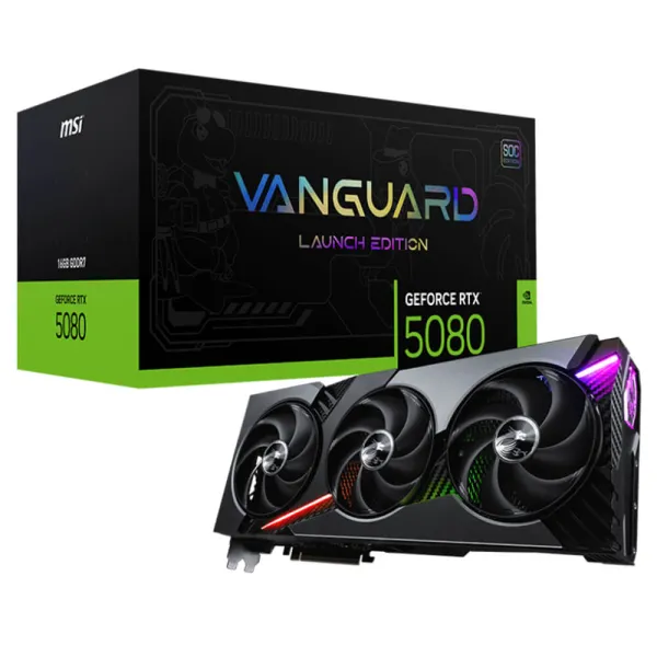 MSI GeForce RTX™ 5080 16G VANGUARD SOC LAUNCH EDITION - 16GB GDDR7