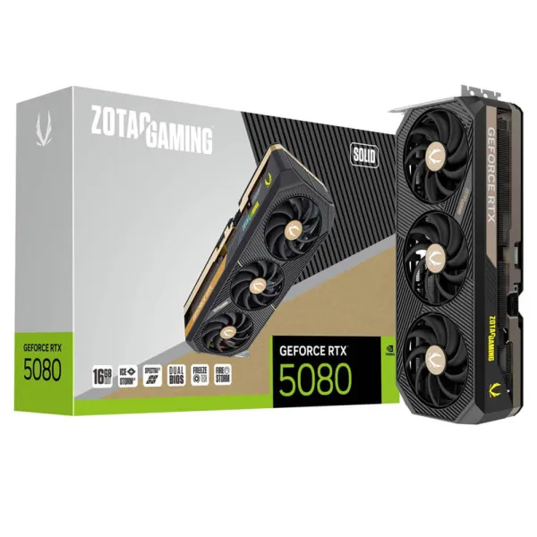 ZOTAC GAMING GeForce RTX 5080 SOLID - 16GB GDDR7