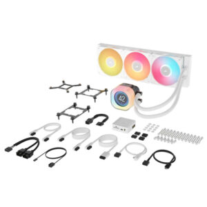 Corsair iCUE LINK TITAN 360 RX LCD White H5 Corsair iCUE LINK TITAN 360 RX LCD White - 360mm Liquid CPU Cooler