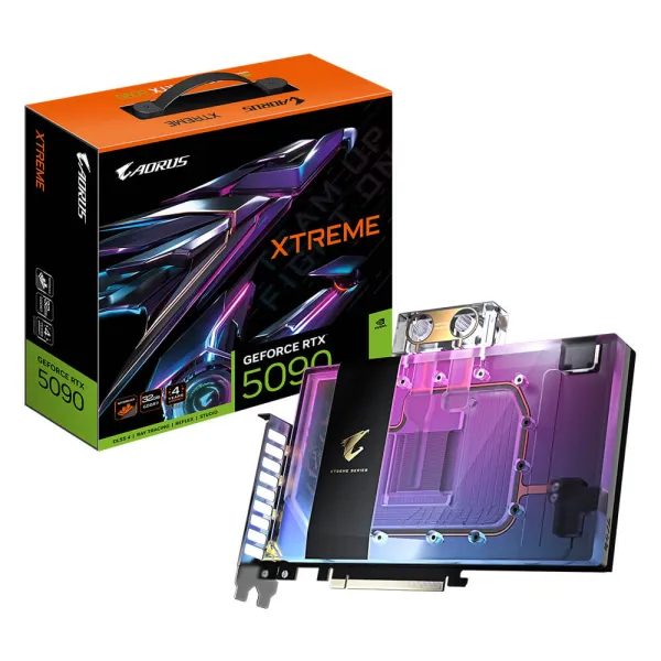 Gigabyte AORUS GeForce RTX™ 5090 XTREME WATERFORCE WB 32G - 32GB GDDR7