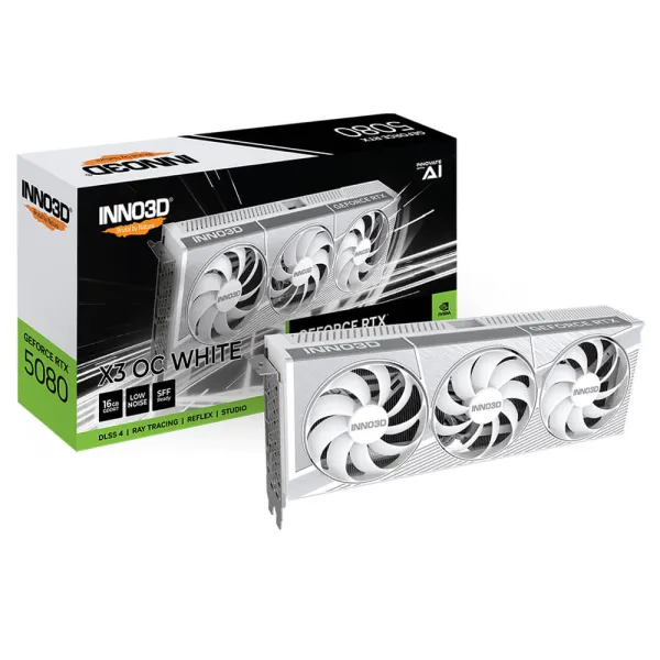 INNO3D GeForce RTX™ 5080 X3 OC WHITE - 16GB GDDR7