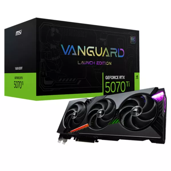 MSI GeForce RTX™ 5070 Ti 16G VANGUARD SOC LAUNCH EDITION - 16GB GDDR7