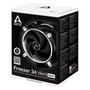Arctic Freezer 34 Esports Duo White H8 Arctic Freezer 34 Esports Duo White - CPU Air Cooler