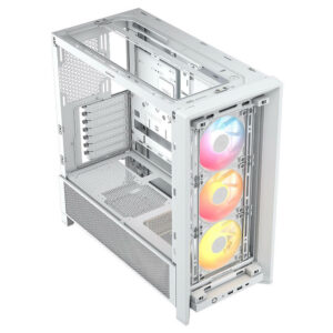 Corsair FRAME 4000D RS ARGB White H4 Corsair FRAME 4000D RS ARGB White - Modular Mid-Tower PC Case