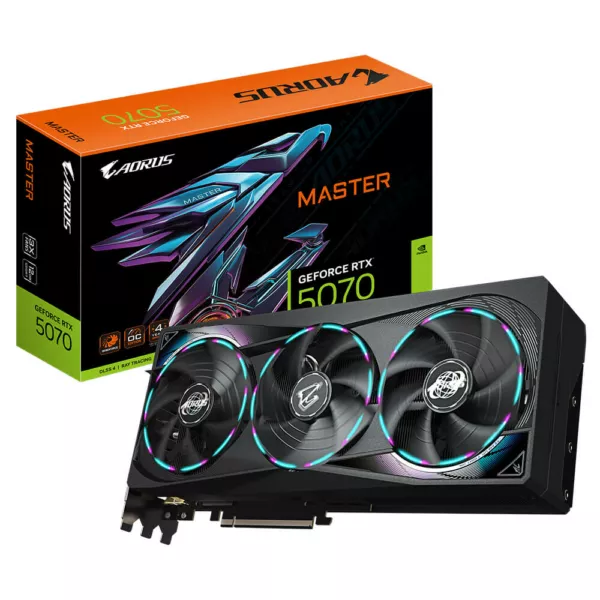 Gigabyte AORUS GeForce RTX 5070 MASTER 12G - 12GB GDDR7