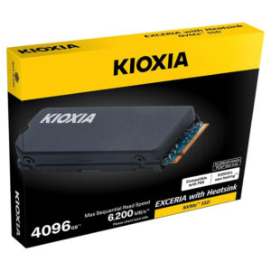 KIOXIA EXCERIA with Heatsink 4TB Kioxia Exceria with Heatsink 4TB - NVMe PCIe Gen 4x4 SSD