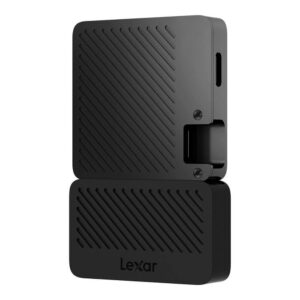 Lexar Professional Go With Hub SL400 1TB Black H5 Lexar Professional Go With Hub SL400 1TB Black - Portable SSD USB 3.2 Gen 2 (LSL400S001T-RNBNG)