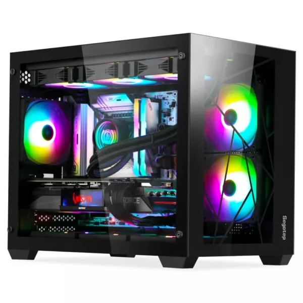 Segotep LUMI II Black - M-ATX Case