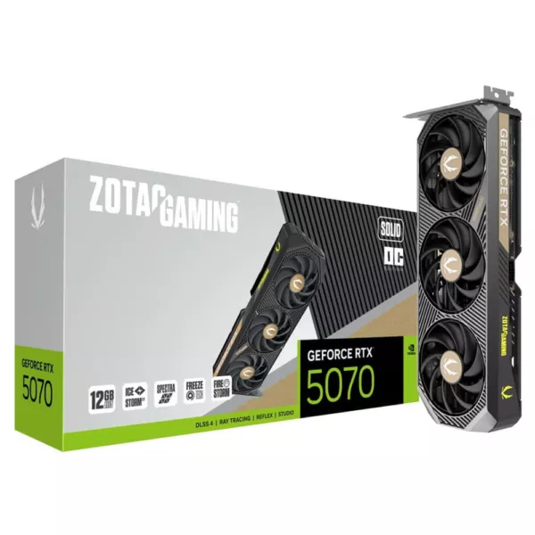 ZOTAC GAMING GeForce RTX 5070 SOLID OC - 12GB GDDR7