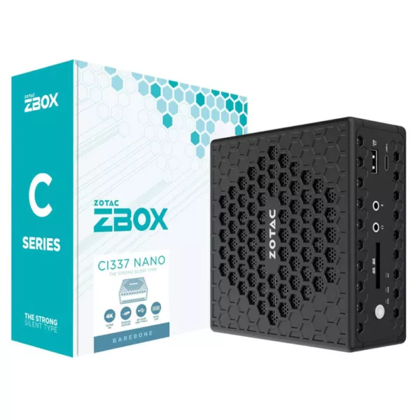 ZOTAC ZBOX CI337 nano (Barebone) - Intel Processor N100, DDR5 8GB 5600, SSD M110 SataIII 256GB