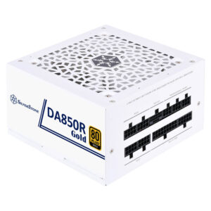 SilverStone DA850R Gold White H10 SilverStone DA850R Gold - White - 80 PLUS Gold 850W ATX3.0/3.1 & PCIe 5 Fully Modular Power Supply