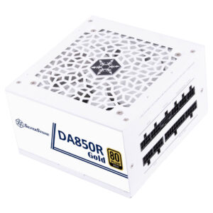 SilverStone DA850R Gold White H2 SilverStone DA850R Gold - White - 80 PLUS Gold 850W ATX3.0/3.1 & PCIe 5 Fully Modular Power Supply