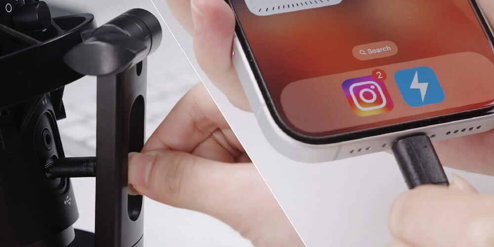 BOYA K3 H5 BOYA K3 - USB Microphone (USB-C | Chip DSP khử ồn | 5V | Có lỗ cắm tai nghe 3.5mm | Đèn RGB)