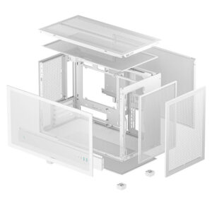 DeepCool CH260 WH H8 Deepcool CH260 WH - High-airflow M-ATX Case