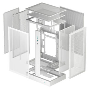 DeepCool CH270 DIGITAL WH H8 Deepcool CH270 DIGITAL WH - High-airflow Mini-Tower Case