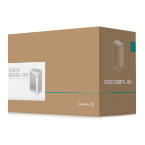 DeepCool CH270 DIGITAL WH H9 Deepcool CH270 DIGITAL WH - High-airflow Mini-Tower Case