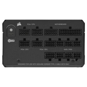 Corsair HX1200i 2025 H6 Corsair HX1200i 2025 ATX 3.1 & PCIe 5.1 - 80 Plus Platinum - Full Modular Ultra-Low Noise PC Power Supply