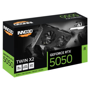 INNO3D GeForce RTX 5050 TWIN X2 H3 INNO3D GeForce RTX™ 5050 TWIN X2 - 8GB GDDR6