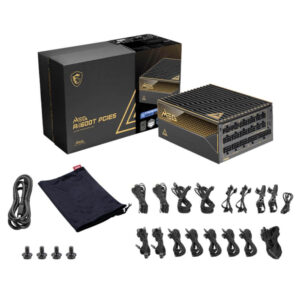 MSI MEG Ai1600T PCIE5 H5 MSI MEG Ai1600T PCIE5 - 1600W 80 PLUS Titanium - Fully Modular - PCIe Gen 5.0 Support PSU