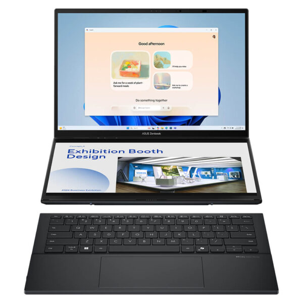 ASUS ZenBook Duo UX8406MA-PZ307W (Core™ Ultra 7 155H | 16GB | 512GB | Intel Arc Graphics | 14 inch 3K 120Hz Touch screen | Win 11 |  Inkwell Gray)