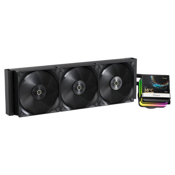 Ocypus Sigma L36 PRO Black - 360mm ARGB AIO Liquid Cooler with 3.5" IPS