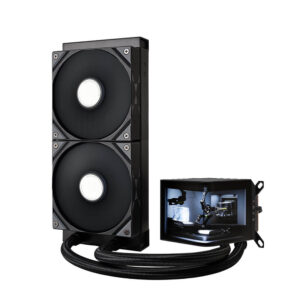 TRYX PANORAMA 240 Black - 240mm L-shaped AMOLED Screen Liquid Cooler