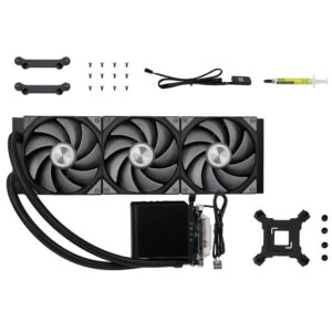 TRYX PANORAMA 360 Black - 360mm L-shaped AMOLED Screen Liquid Cooler