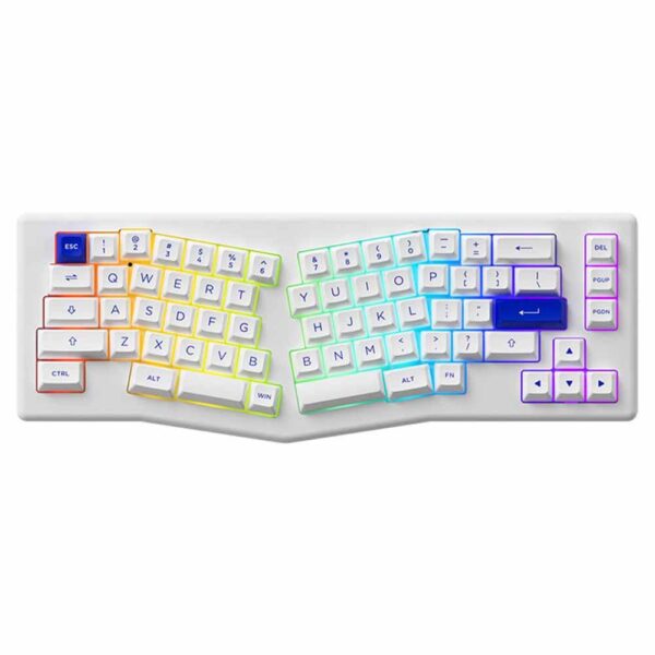 AKKO ACR Pro Alice Plus (Spray Painted White / RGB / Hotswap / AKKO CS Crystal / Gasket Mount)
