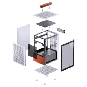 Jonsbo T6 Silver - ITX Case