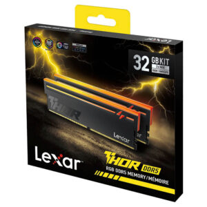 Lexar THOR RGB 2nd Gen DDR5 H3 Lexar THOR RGB 2nd Gen DDR5 - 32GB (2x16GB) DDR5 - Bus 6000MHz Cas 36 - LD5U16G60C36BV-RGD