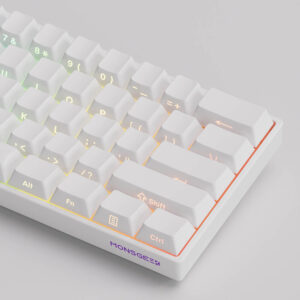 MonsGeek FUN60 Max SP White - Glare Magnetic Switches - Wireless Keyboard