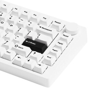 MonsGeek M1 V5 Black on white H6 MonsGeek M1 V5 Black on White (Mirror Switches – Multi mode) - Gaming Mechanical Keyboard
