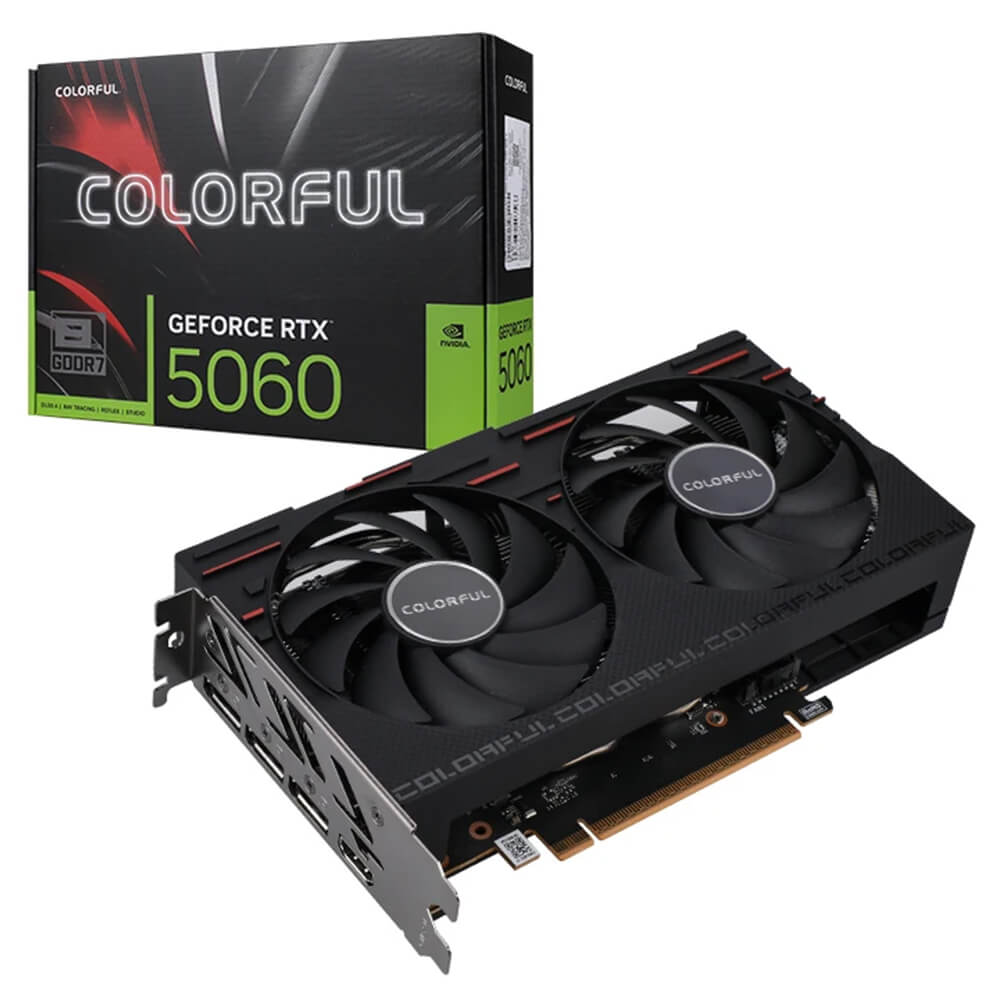 Colorful GeForce RTX 5060 Gaming DUO 8GB V H1 Colorful GeForce RTX 5060 Gaming DUO 8GB-V - 8GB GDDR7