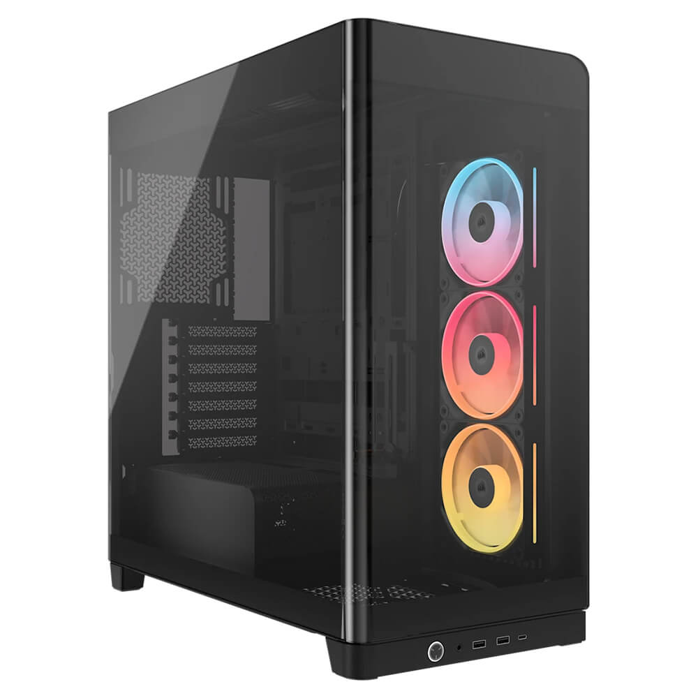 Corsair FRAME 4500X LX R RGB iCUE LINK Panoramic Black H1 Corsair FRAME 4500X LX-R RGB iCUE LINK Black - Panoramic Glass Mid-Tower PC Case