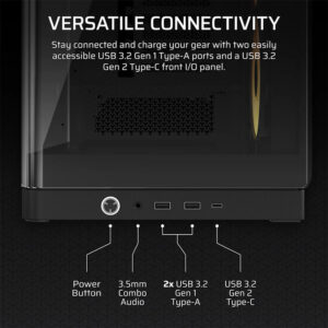 Corsair FRAME 4500X RS R ARGB Panoramic Black H8 Corsair FRAME 4500X RS-R ARGB Black - Panoramic Glass Mid-Tower PC Case