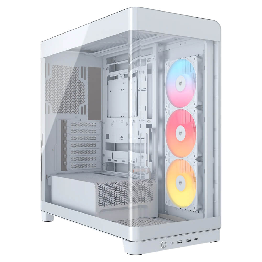 Corsair FRAME 4500X RS R ARGB Panoramic White H1 Corsair FRAME 4500X RS-R ARGB White - Panoramic Glass Mid-Tower PC Case