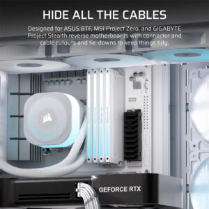 Corsair FRAME 4500X RS R ARGB Panoramic White H7 Corsair FRAME 4500X RS-R ARGB White - Panoramic Glass Mid-Tower PC Case