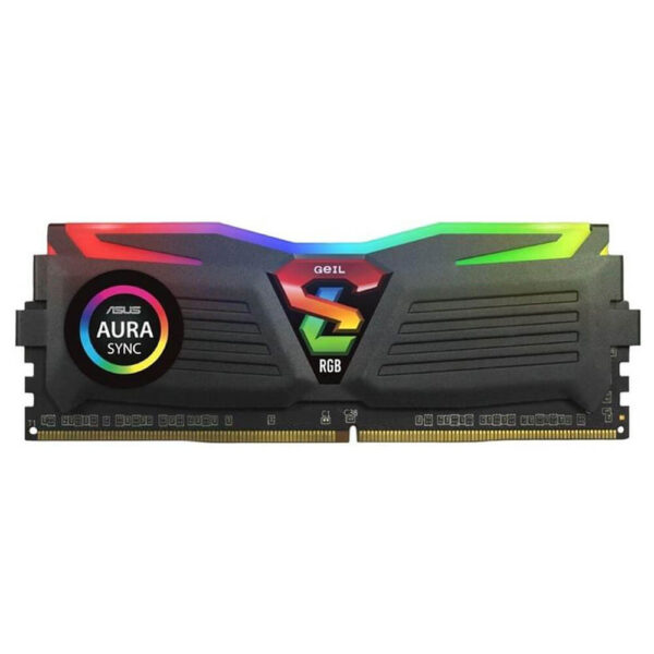 GeIL SUPER LUCE BLACK RGB - 8GB (1x8GB) DDR4 - Bus 3200MHz Cas 16